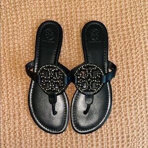 Tory Burch Miller Crystal Embellished Sandals